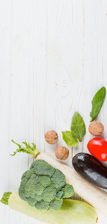 healthy vegetables on table